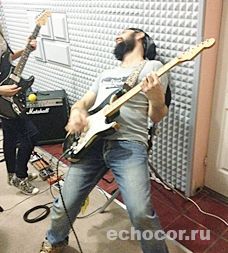 Акустические панели ЭхоКор в репетиционной студии Панели ЭхоКор в студии